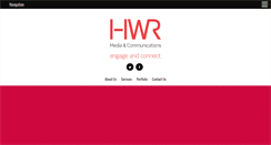 Desktop Screenshot of hwrmedia.com.au