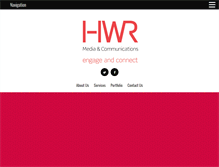 Tablet Screenshot of hwrmedia.com.au